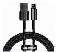 Кабель Baseus Tungsten Gold Fast Charging Lightning 2.4A (2m) black 2001000361977 6953156204966