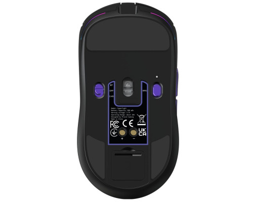 Бездротова ігрова миша Proove Gaming Superfight Wireless with charging dock white/purple 2003000318074 6901117468698