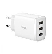 МЗП Baseus Compact 17W (3 USB) white