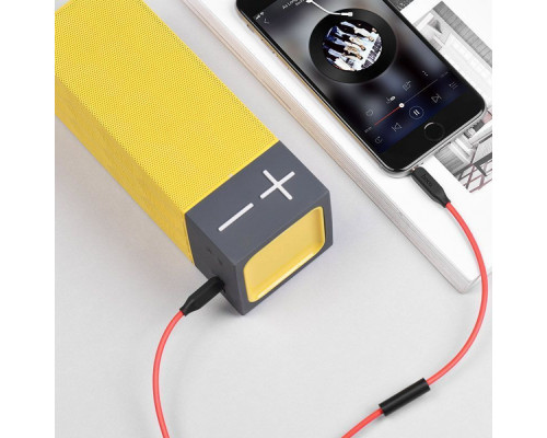 Кабель AUX Hoco UPA12 With Mic (1m) red
