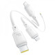 Кабель Baseus Silky One-for-Three Fast Charging USB to Micro USB+Lightning+Type-C 100W 1.5m white 2003000230987 6932172685126