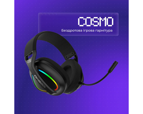 Бездротова ігрова гарнітура Proove Gaming Cosmo (APP) black/purple 2003000343083 6901118477989