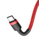 Кабель Baseus Caful Type-C PD 2.0 100W (2m) red/black