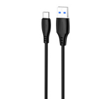 Кабель Proove Simple Silicone USB to Type-C 3A (1m) black 2003000244069 6901118273765