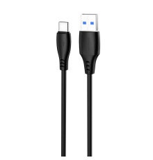 Кабель Proove Simple Silicone USB to Type-C 3A (1m) black 2003000244069 6901118273765