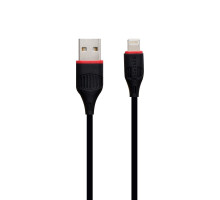 Кабель USB Borofone BX17 Lightning Колір Чорний 6957531099437