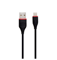 Кабель USB Borofone BX17 Lightning Колір Чорний 6957531099437