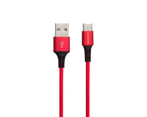 Кабель USB Borofone BX20 Type-C Колір Червоний 6931474700827