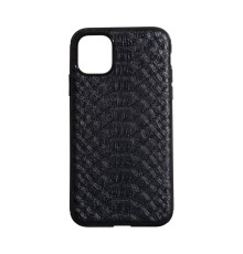 Чохол TPU Leather Croco with Magnit для iPhone 11 Pro Колір Чорний