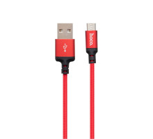 Кабель USB Hoco X14 Times Speed Micro Колір Червоно-Чорний 6957531062851