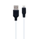 Кабель USB Hoco X21 Plus Silicone Lightning Колір Чорно-Синій 6931474711830