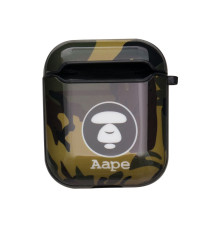 Футляр для Навушників Airpods 1/2 Glossy Brand Колір 13, Aape green 2020000141570