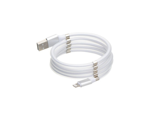 Кабель USB Cable Magnetic Supercalla Cable Lightning Колір Бiлий