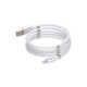 Кабель USB Cable Magnetic Supercalla Cable Lightning Колір Бiлий