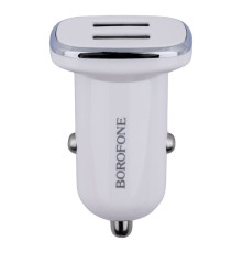 Автомобільний Зарядний Пристрій Borofone BZ12 2.4A Micro 2 USB Колір Білий 6931474708663 ma19315_157892