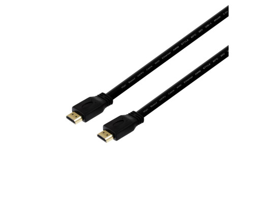 Кабель HDMI-HDMI 1.4V Flat 1.5m Колір Чорний