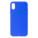 Чохол Silicone Case Full Size (AA) для iPhone X/Xs Колір 44.Shiny blue 2020000227540