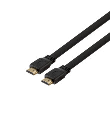 Кабель HDMI - HDMI 1.4V Flat 3m Колір Чорний 2000000462356