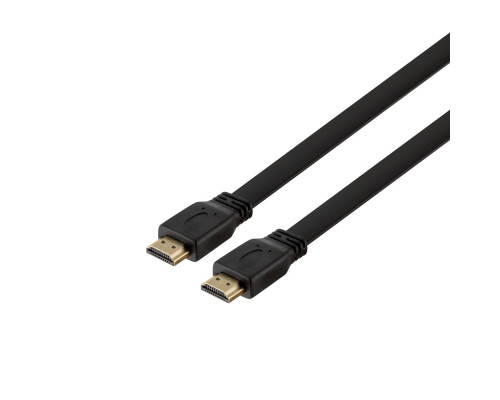 Кабель HDMI - HDMI 1.4V Flat 3m Колір Чорний 2000000462356