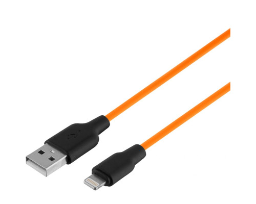 Кабель USB Hoco X21 Plus Silicone Lightning Колір Чорно-Синій 6931474711830