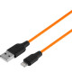 Кабель USB Hoco X21 Plus Silicone Lightning Колір Чорно-Синій 6931474711830