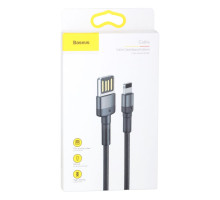Кабель USB Baseus USB to Lightning 2.4A CALKLF-G Колір Сіро-Чорний, G1 6953156283343