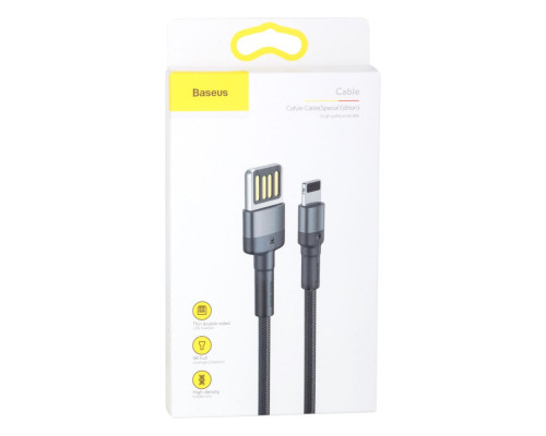 Кабель USB Baseus USB to Lightning 2.4A CALKLF-G Колір Сіро-Чорний, G1 6953156283343