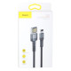 Кабель USB Baseus USB to Lightning 2.4A CALKLF-G Колір Сіро-Чорний, G1 6953156283343