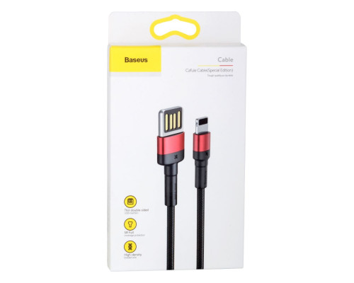 Кабель USB Baseus USB to Lightning 2.4A CALKLF-G Колір Сіро-Чорний, G1 6953156283343