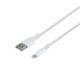 Кабель USB Hoco X62 Fortune Lightning 2.4A Колір Бiлий 6931474748690