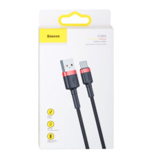 Кабель USB Baseus USB to Type-C 2A 3m CATKLF-U Колір Червоно-Чорний, 91