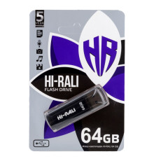 USB флеш-накопичувач Hi-Rali Stark 64gb Колір Сталевий