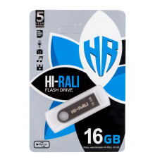 USB флеш-накопичувач Hi-Rali Shuttle 16gb Колір Сталевий