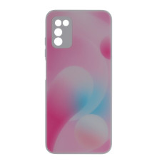 Чохол Glass TPU Prism Circles for Samsung Galaxy A03s Колір 5, Rose-Red
