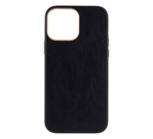 Чохол Leather Case Gold Buttons для iPhone 13 Pro Max Колір 1, Black 2020000262855