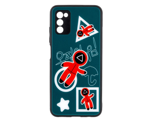 Чохол TPU Glass SG with frame для Samsung Galaxy A03s Колір 05