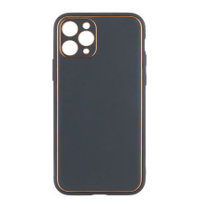 Чохол Leather Gold with Frame without Logo для iPhone 11 Pro Колір Grey 2020000264774