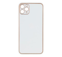 Чохол Leather Gold with Frame without Logo для iPhone 11 Pro Max Колір 13, White 2020000264590