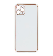 Чохол Leather Gold with Frame without Logo для iPhone 11 Pro Max Колір White 2020000264590