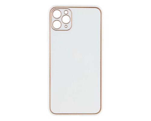 Чохол Leather Gold with Frame without Logo для iPhone 11 Pro Max Колір 13, White 2020000264590