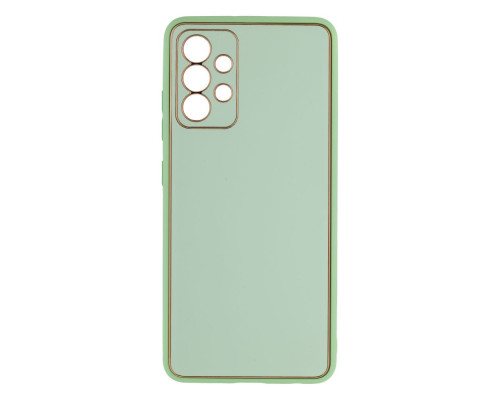 Чохол Leather Gold with Frame without Logo для Samsung A32 4G Колір 14, Navy Blue