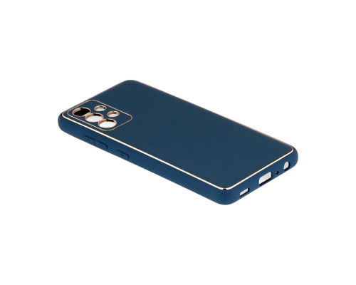 Чохол Leather Gold with Frame without Logo для Samsung A32 4G Колір 14, Navy Blue