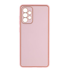 Чохол Leather Gold with Frame without Logo для Samsung A72 4G Колір 11, White