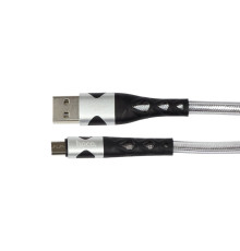 Кабель USB Hoco U105 Micro 1.2m Колір Сталевий 6931474757623