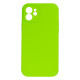 Чохол Silicone Case Full Camera no logo для iPhone 12 Колір 55, Pine green