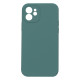 Чохол Silicone Case Full Camera no logo для iPhone 12 Колір 55, Pine green