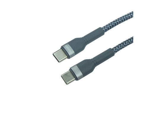 Кабель USB Remax RC-172 type C to type C 100W PD Колір Сталевий 6954851206644