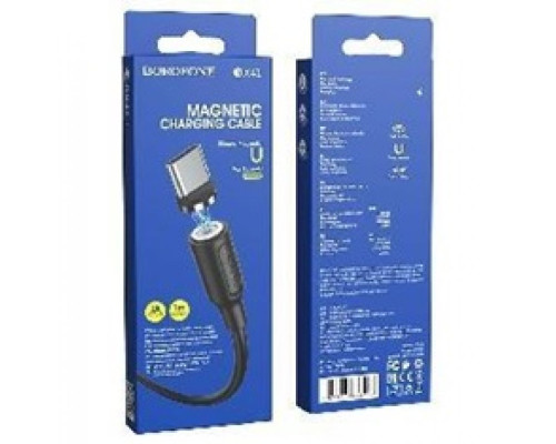 Кабель USB Borofone BX41 Amiable magnetic Type-C Колір Чорний