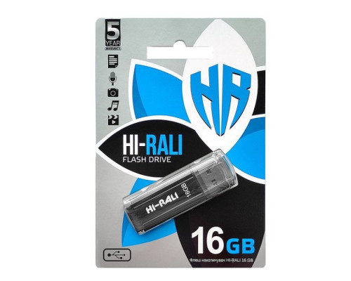 USB флеш-накопичувач Hi-Rali Stark 16gb Колір Чорний