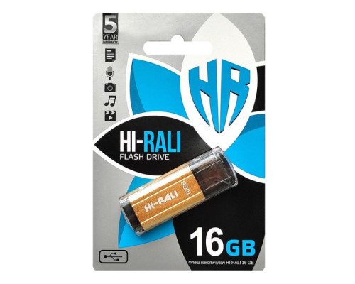 USB флеш-накопичувач Hi-Rali Stark 16gb Колір Чорний